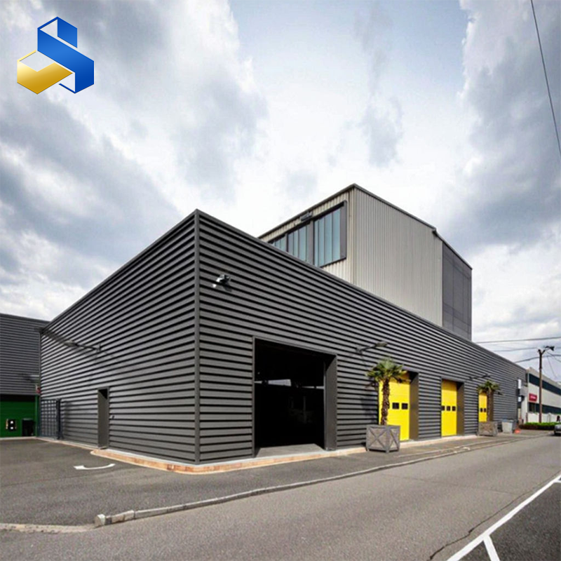 Steel structure container houses for factories and shopping malls