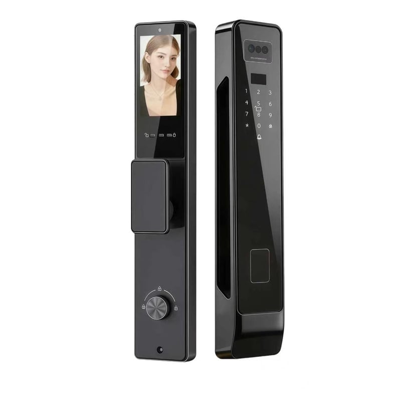 j02 sliding cover semi automatic ip66 waterproof thermal break aluminum smart lock-7