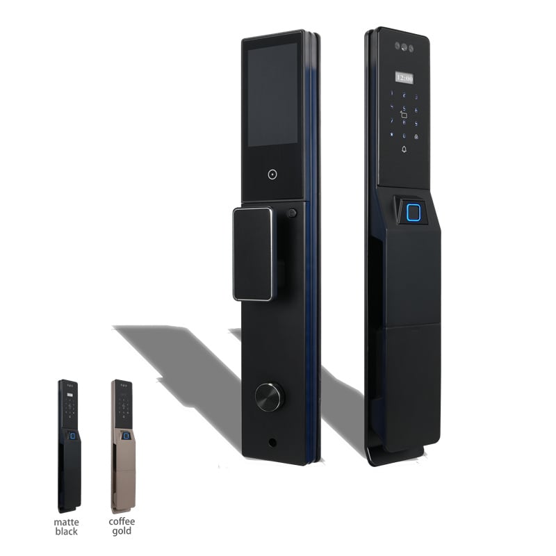 j02 sliding cover semi automatic ip66 waterproof thermal break aluminum smart lock-3
