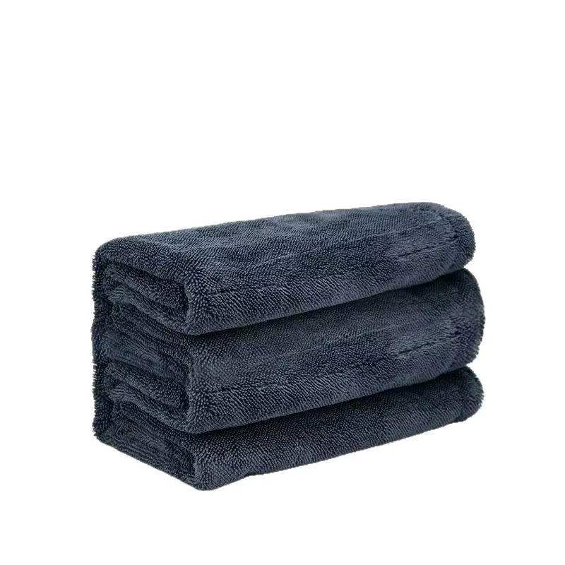 Double-sided Thickened Braided Microfiber Double-layer Car Wash Towel Quick-dry Absorbs Water Trace Car Beauty and Wiping Cloth factory