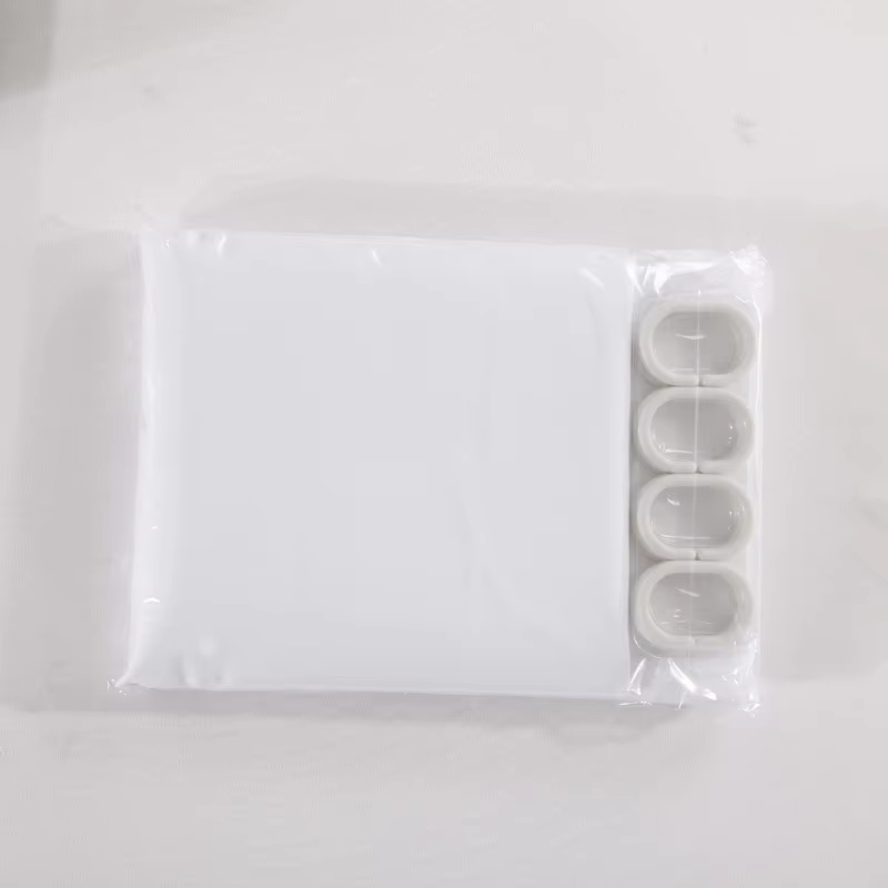 Wholesale Minimalist Design White Thickened Non-See-Through Plain Polyester Hotel Waterproof Shower Curtain supplier