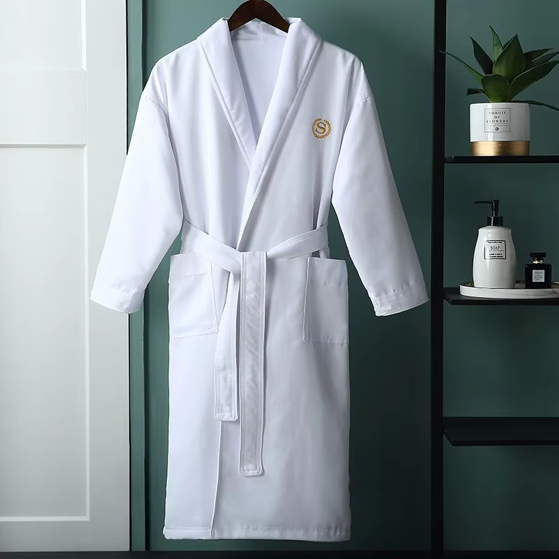 Hua Da Ni Double-Layer Solid Vintage Winter Nightgown for Women Five-Star Hotel Quality Bathrobe factory