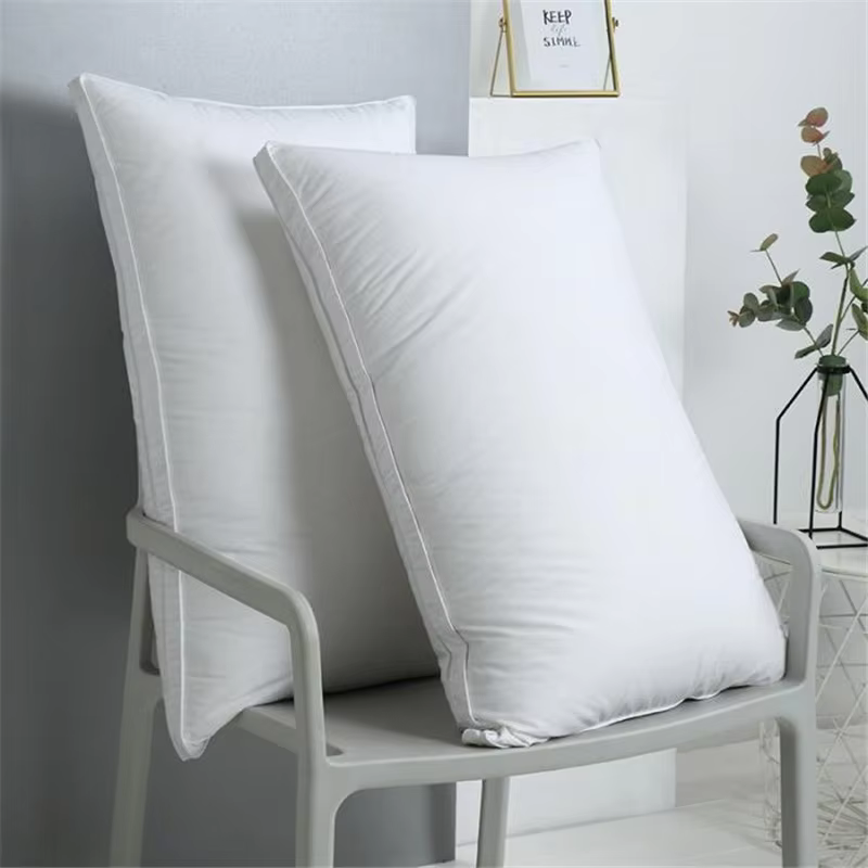 Luxury Hotel Eco-Friendly Polyester Fiber Velvet 100% Cotton Cover 200TC Three-dimensional Neck Pillow Comfortable Soft Sleeping factory