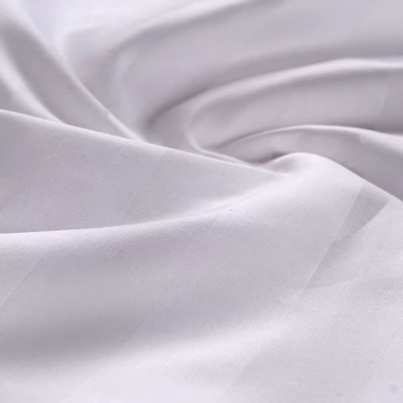 Hotel 60S 100% Cotton Satin Sheet Wedding Pillowcase Set White Bedding 300tc European-American Style All-Season details