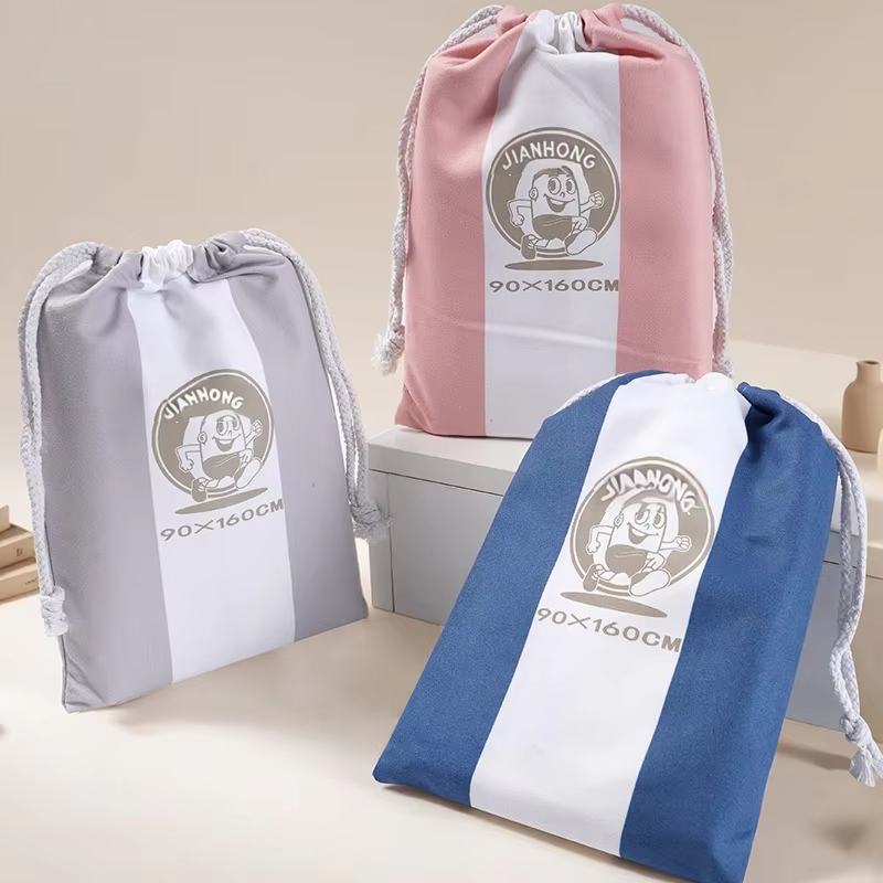 Wholesale Modern Double-sided Stripe Printed Velvet Microfiber Eco-friendly Quick-drying Beach & Bath Towel details
