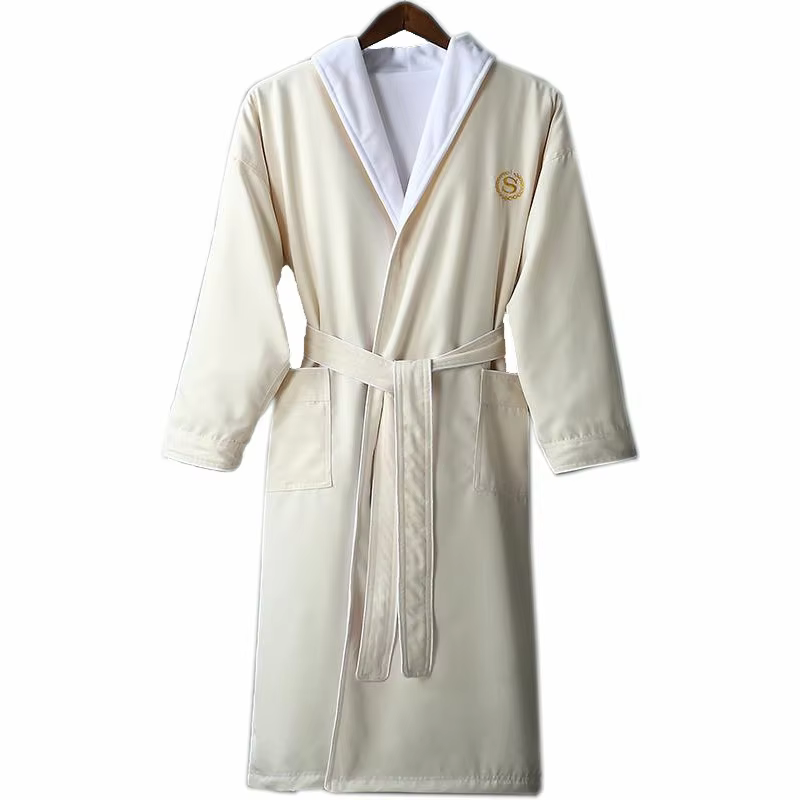 Hua Da Ni Double-Layer Solid Vintage Winter Nightgown for Women Five-Star Hotel Quality Bathrobe factory
