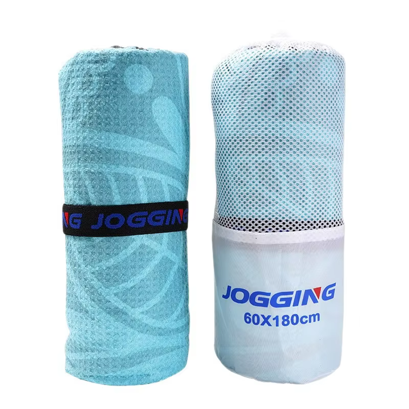 Wholesale Microfiber Sweat-Absorbing Quick-Dry Yoga Towel Thickened Non-Slip Fitness Sports Swimming Beach Square Merbau Pattern details