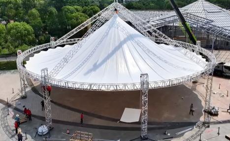 Large yurt truss system