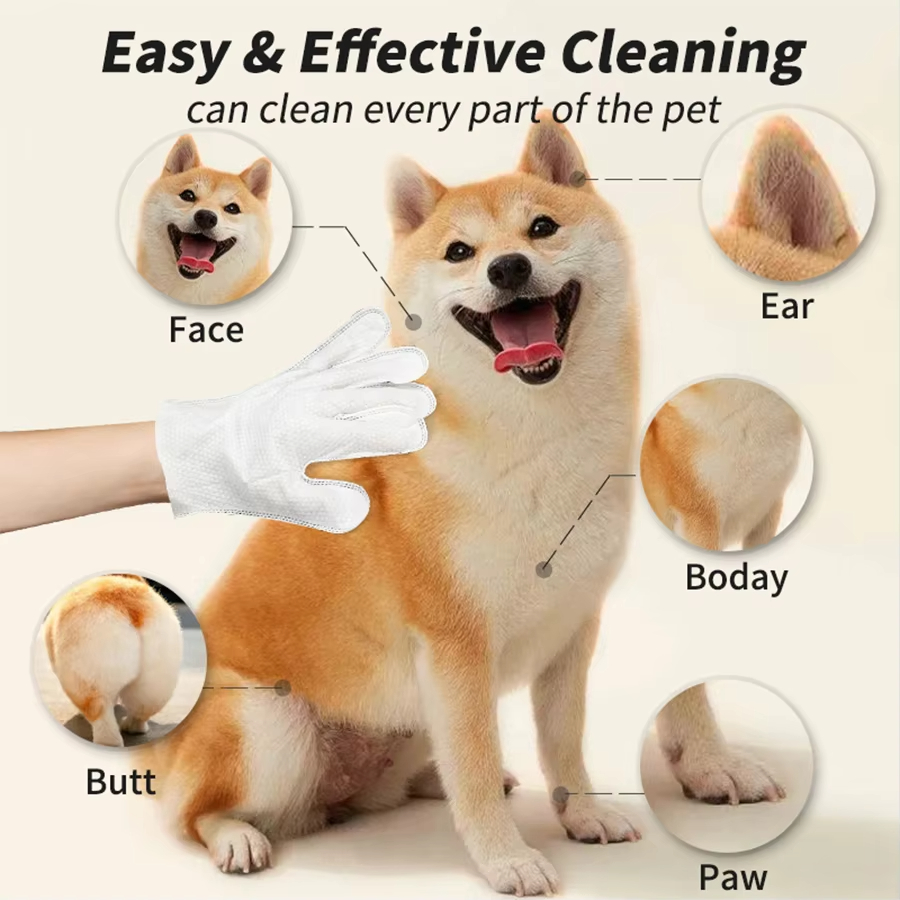 Pet Gloves Wipes details