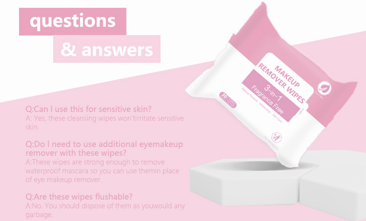 3-in-1 makeup remover wipes supplier