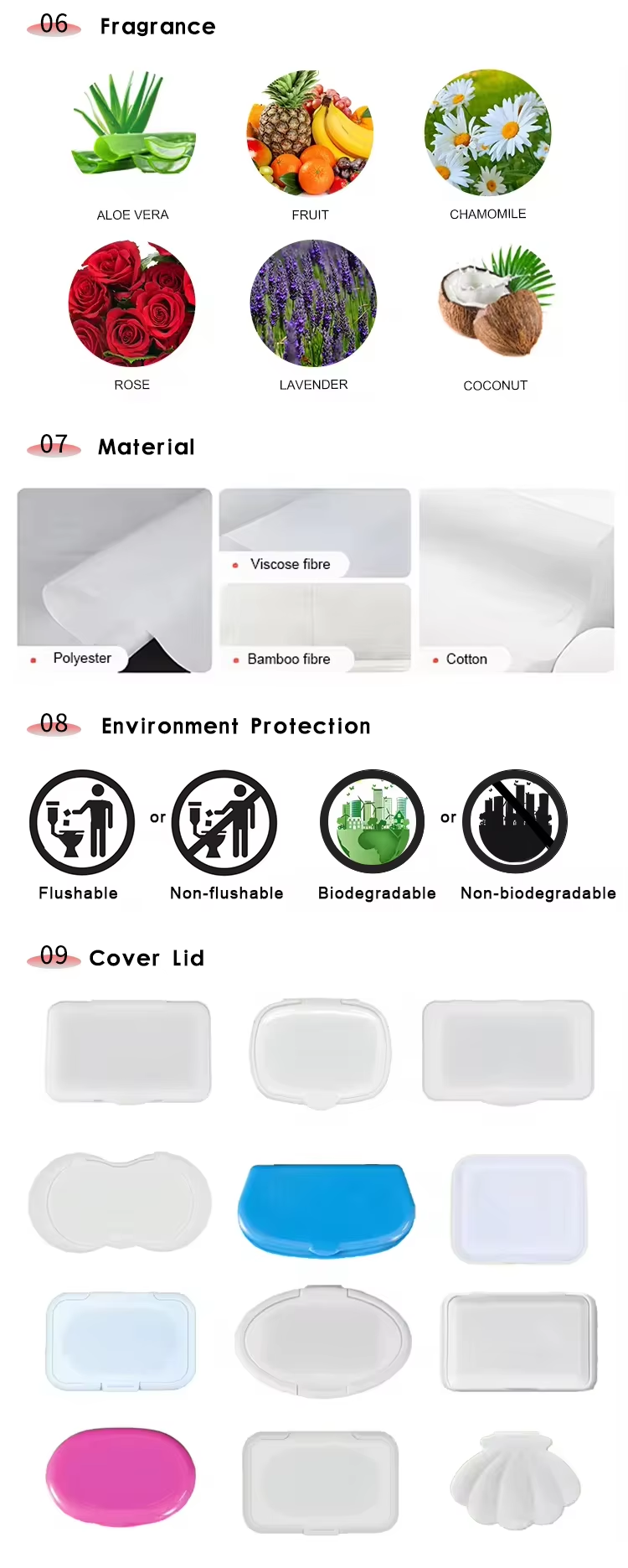 fragrance free flushable wipes factory