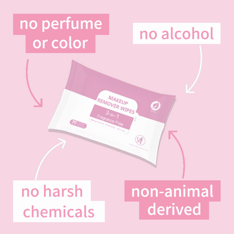 3-in-1 makeup remover wipes supplier