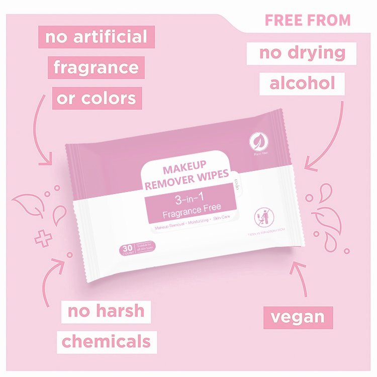 3-in-1 makeup remover wipes manufacture