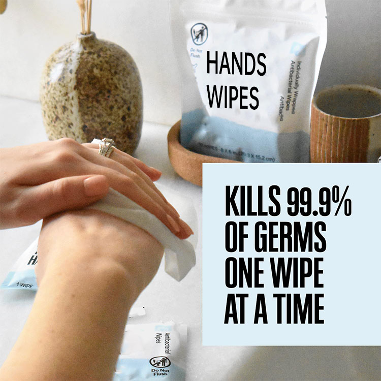 Advanced Skin Care And Powerful Germ Protection In Hand Sanitizer Wipes Individually Wrapped
