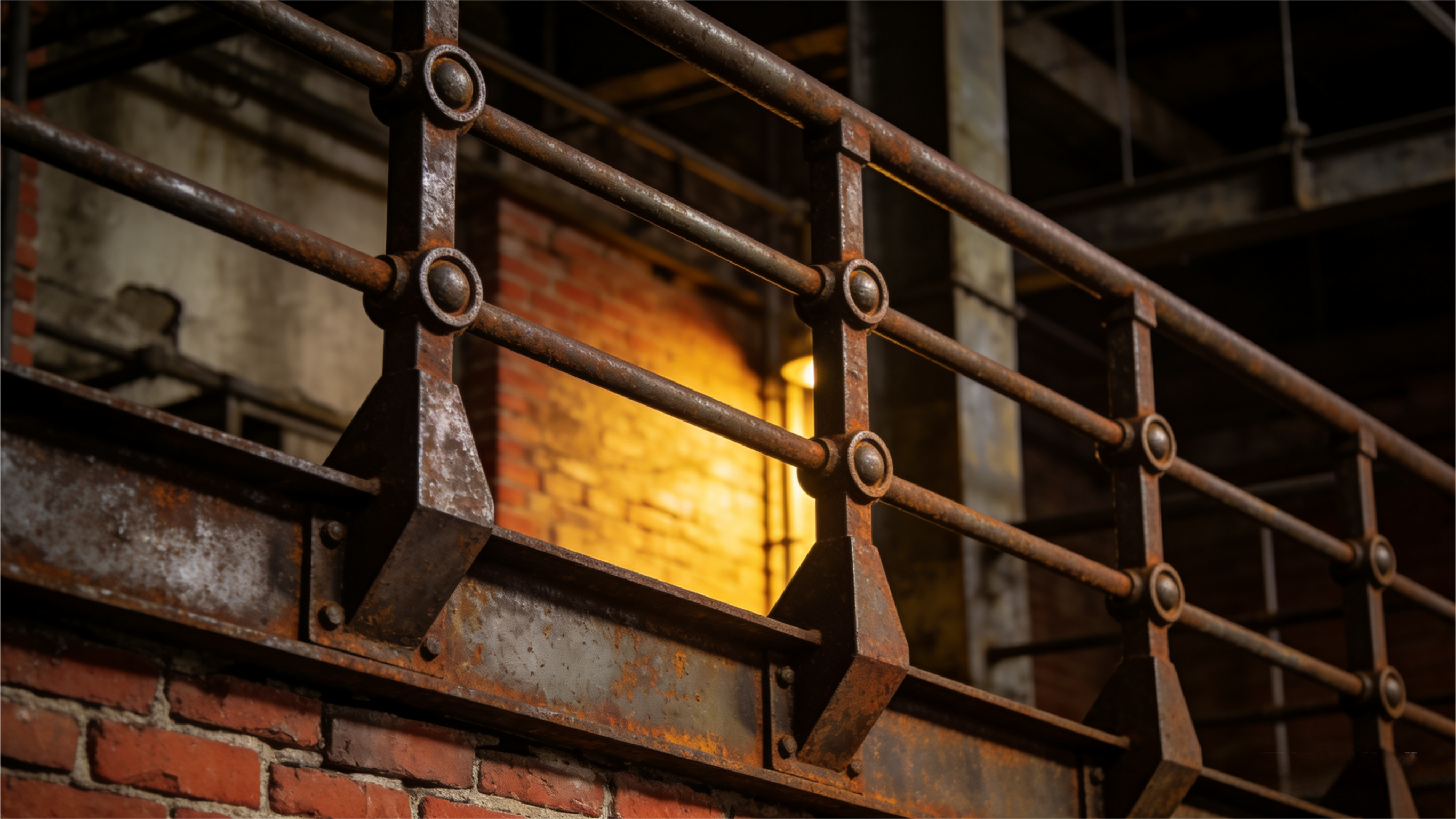 Steel structure railing