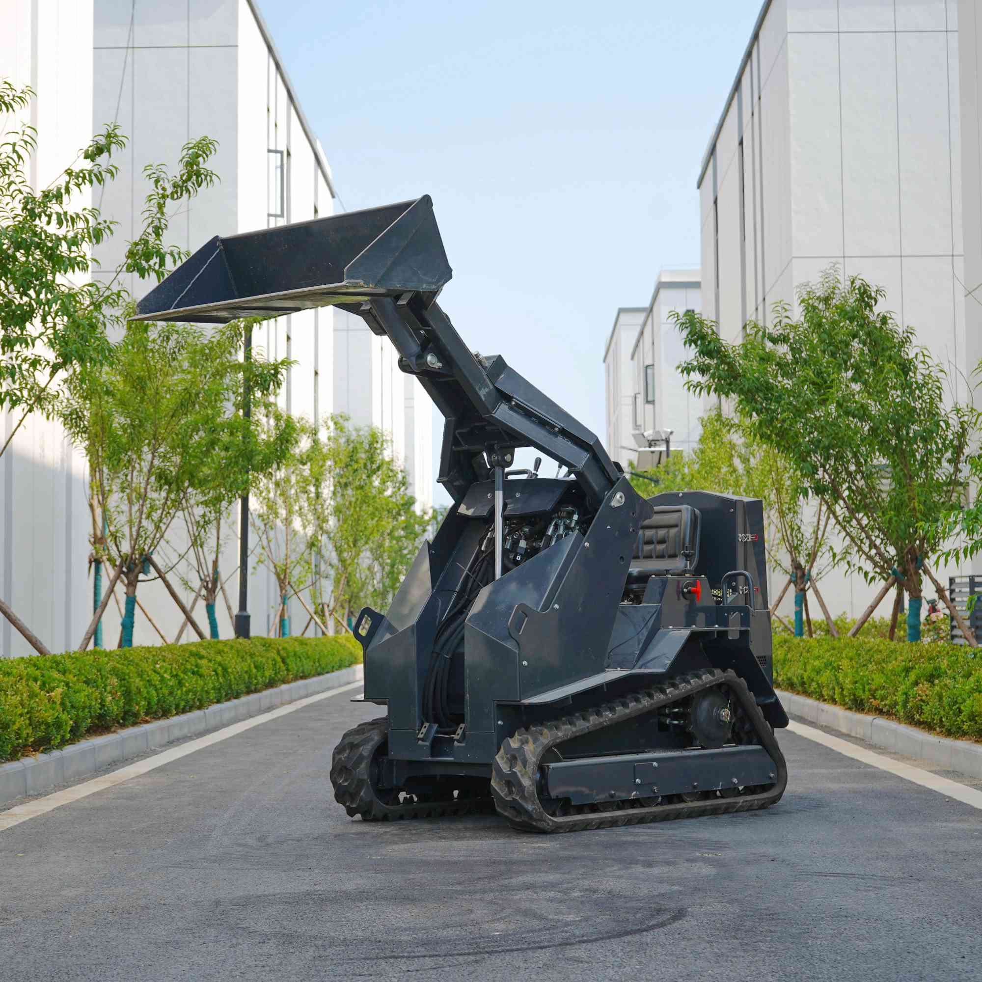Why is skid steer loader perfect for confined space operations?
