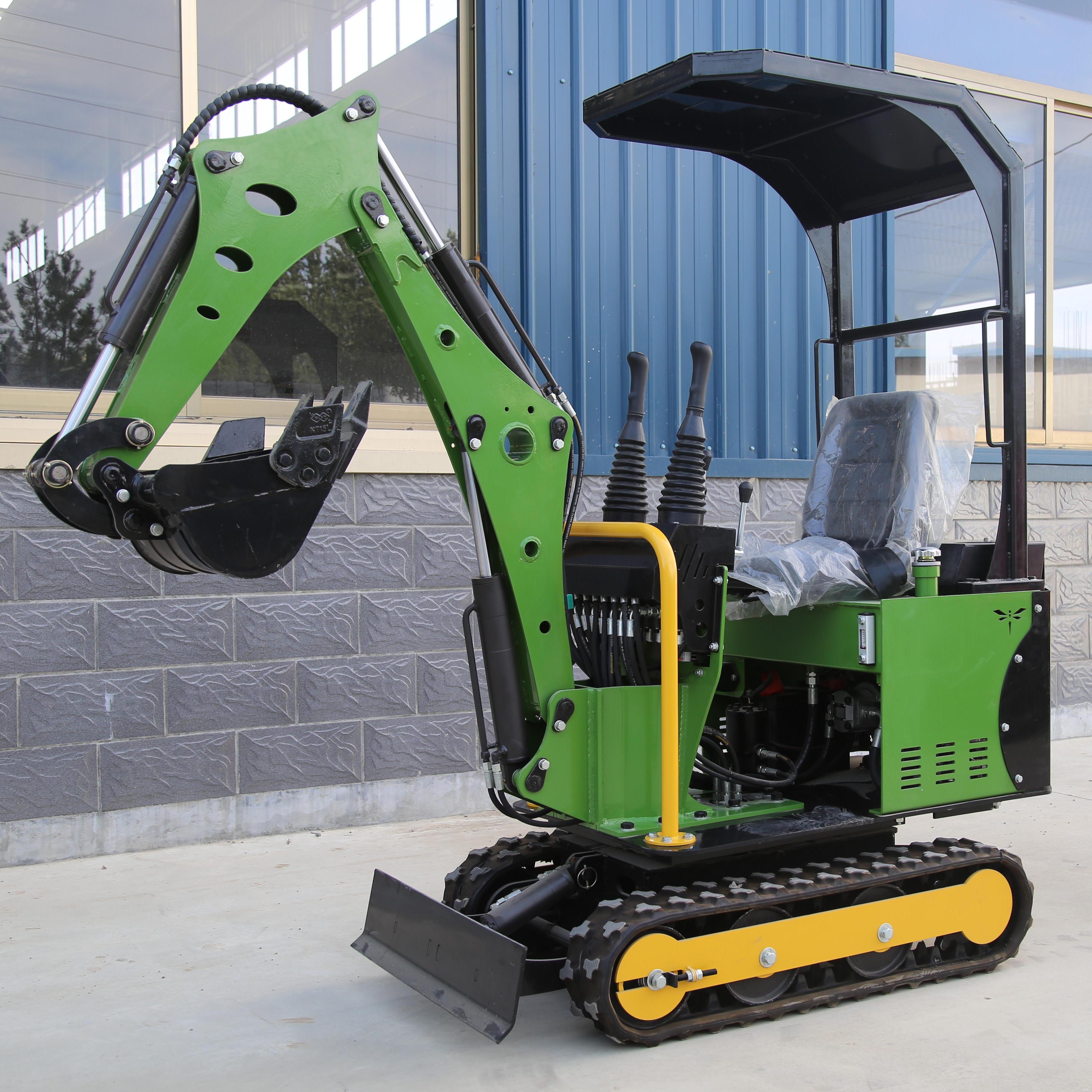 Mini Green High Efficient Excavator Compatible with Various Attachments 0.8 Ton Eco Friendly High Quality One Machine Multiple Uses.