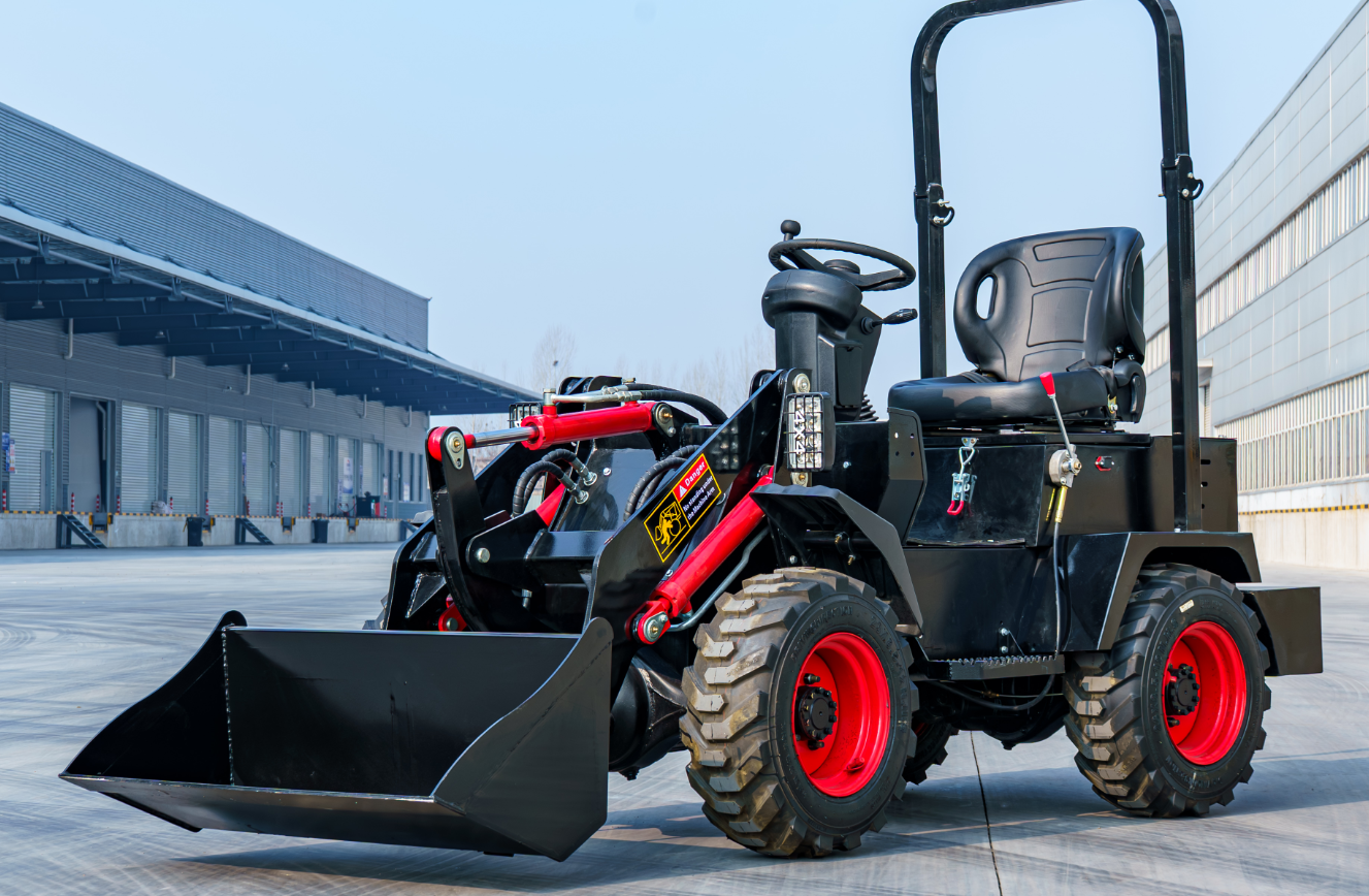 Can skid loader complete snow removal and site cleaning work efficiently?
