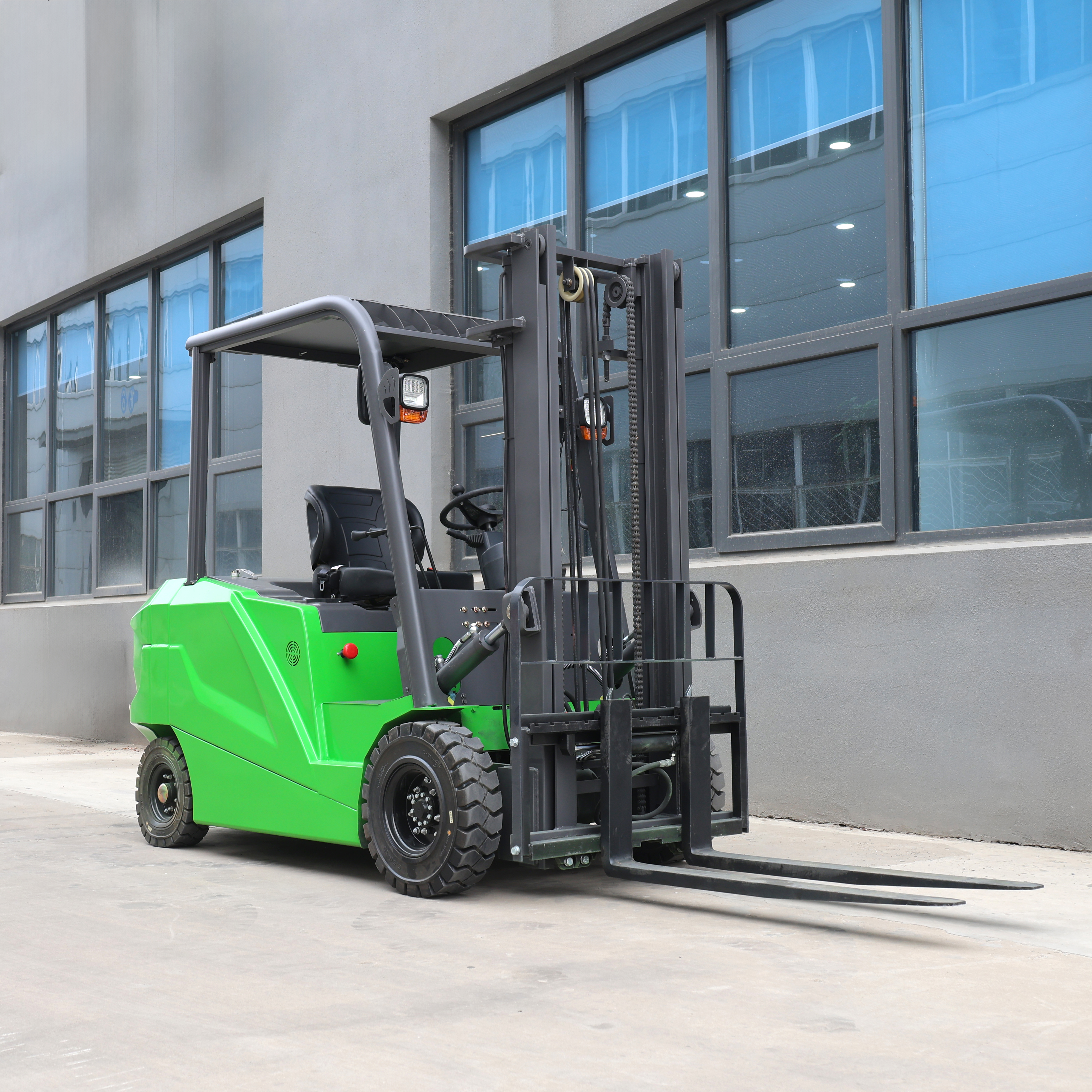 Yeşil, 2 Ton Yüksek Verimli Elektrikli Forklift, Mini ve Kompakt, Verimli, Maliyetten Tasarruf Sağlayan, Yüksek Performanslı, İyi Kaliteli, En İyi Satış