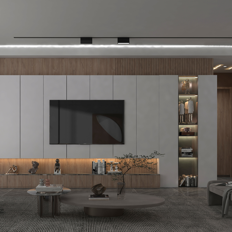 How Does a Decorative Panel Enhance the Look of a Minimalist Room?