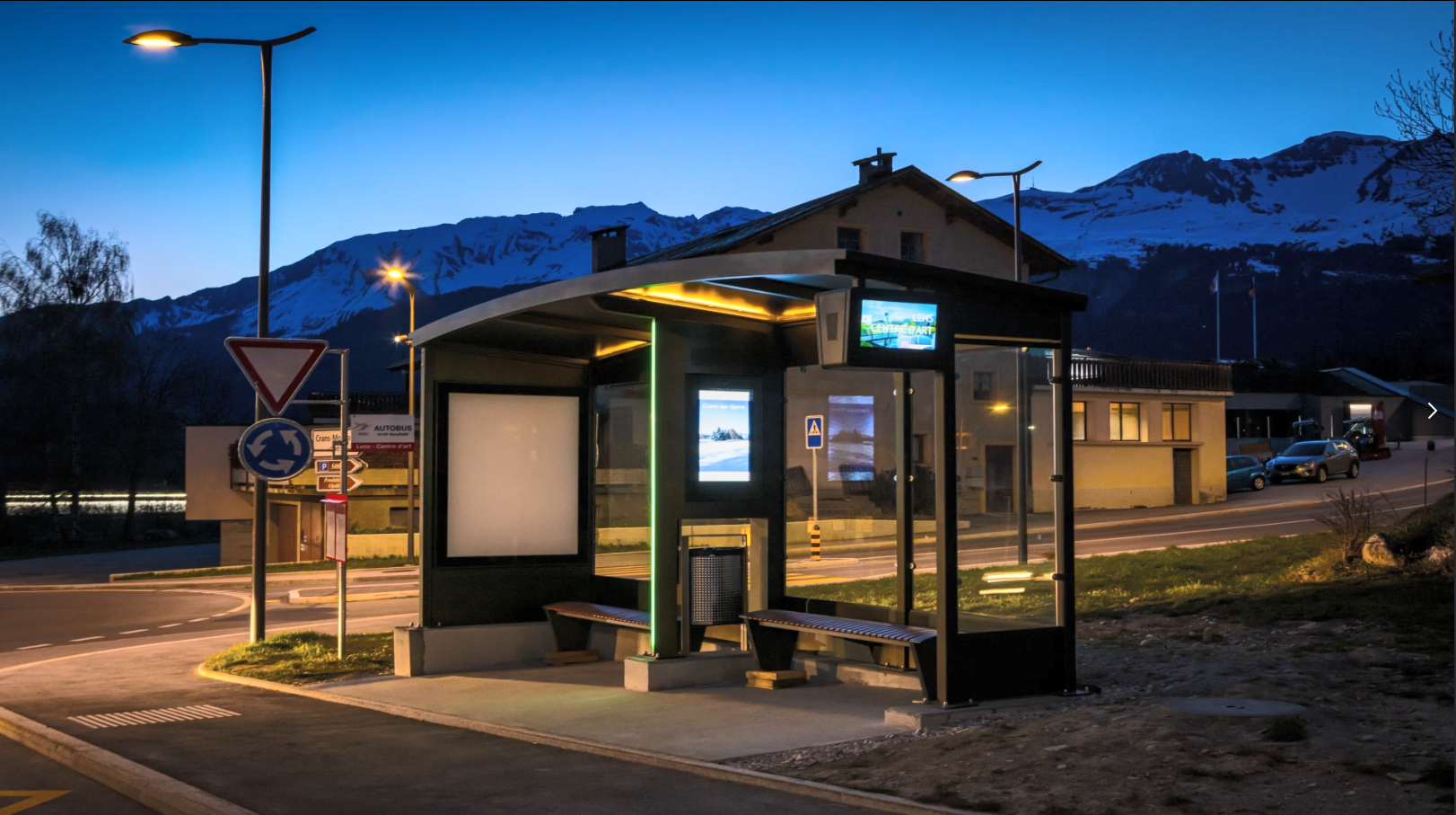 Primjer pametne autobusne stanice