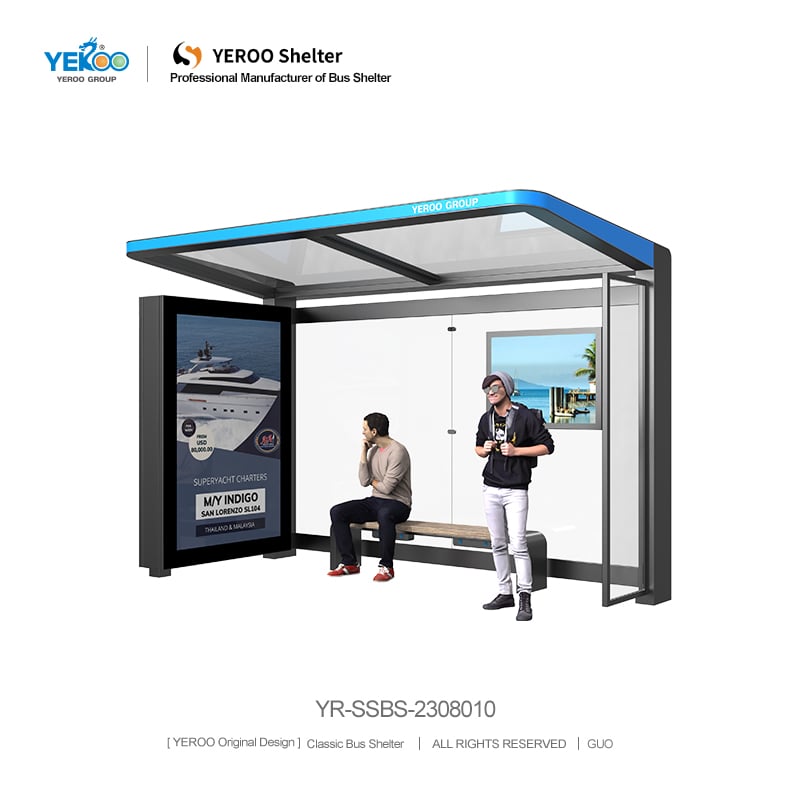 Bussstöðvarhaldur með auglýsingasýningu - YR-SSBS-2308010