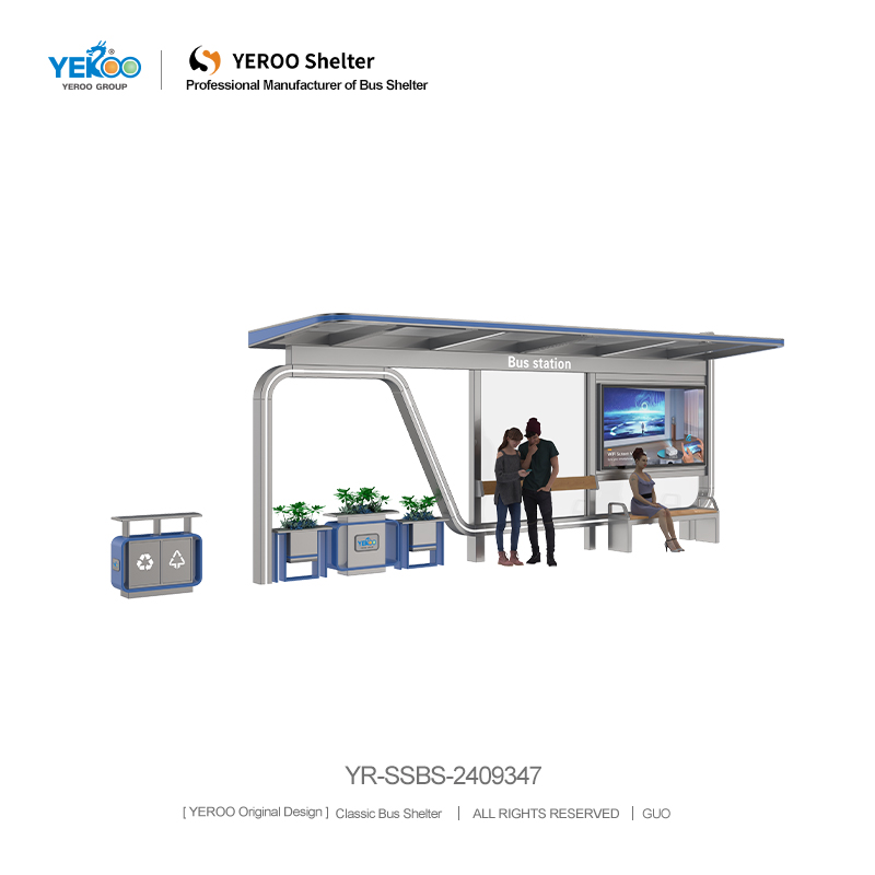 Bus Shelter with Signage- YR-SSBS-2409347