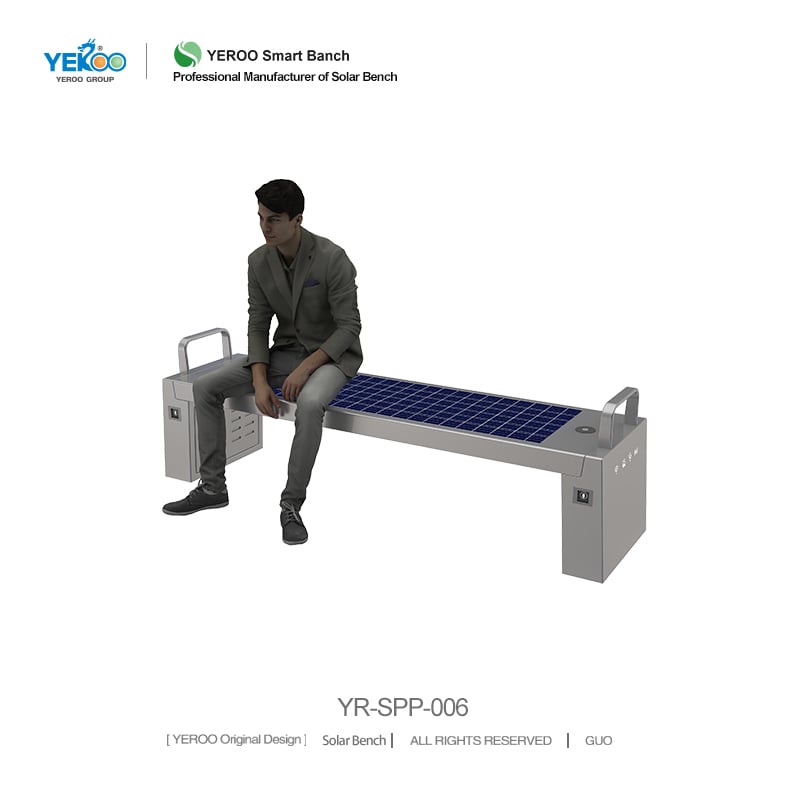 Solar Powered Smart Bench- YR-SPP-006