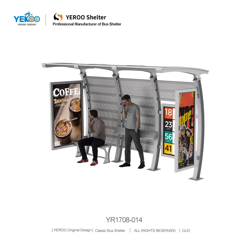 Bus Shelter with Lighting System- YR1708-014
