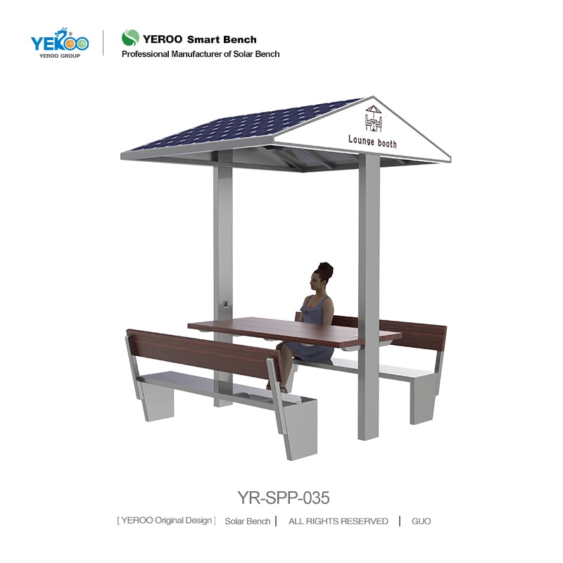 Panchina con alimentazione solare - YR-SPP-035