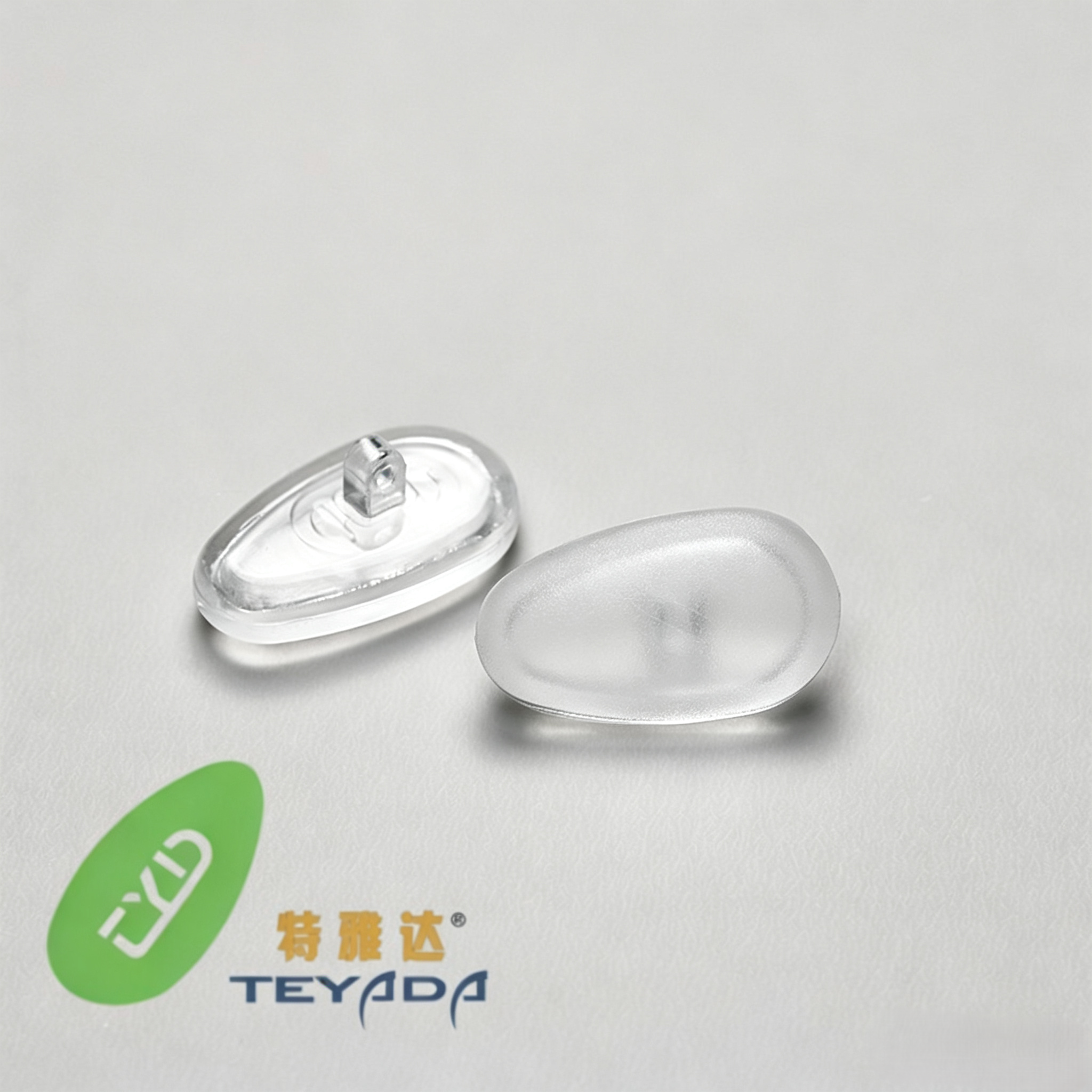 Q-55 Air-Vacuum Tear Drop 14.8mm Screw/Clip-ON Nose Pad