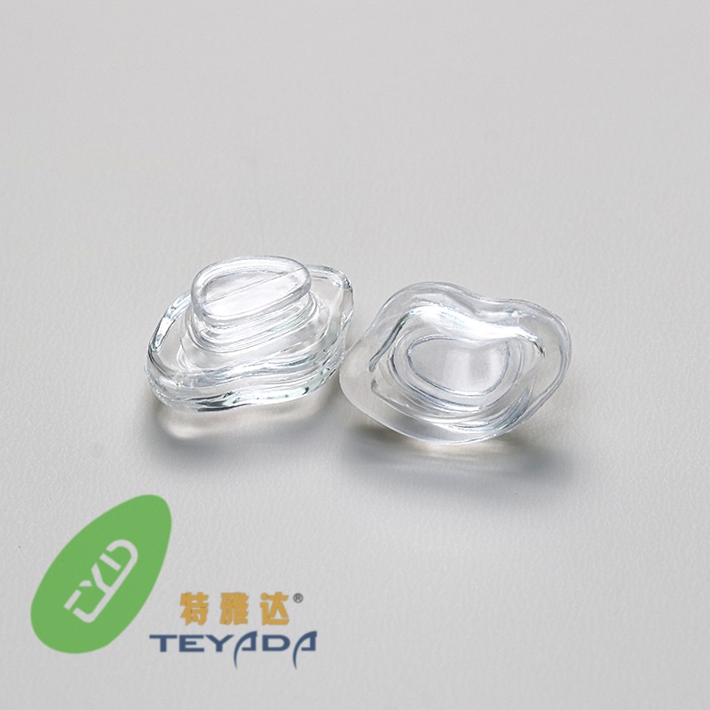 Q-14 Air-Vacuum D-Shape 12mm Button-UP Nose Pad