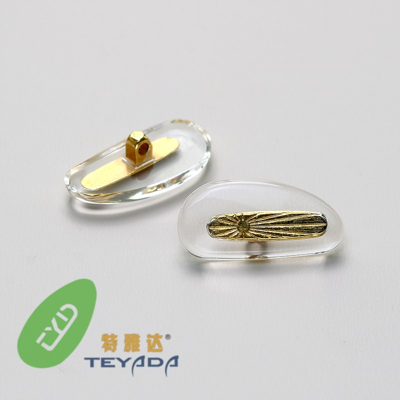 G-481 D-Shape 15.3mm Screw/Clip-ON Nose Pad