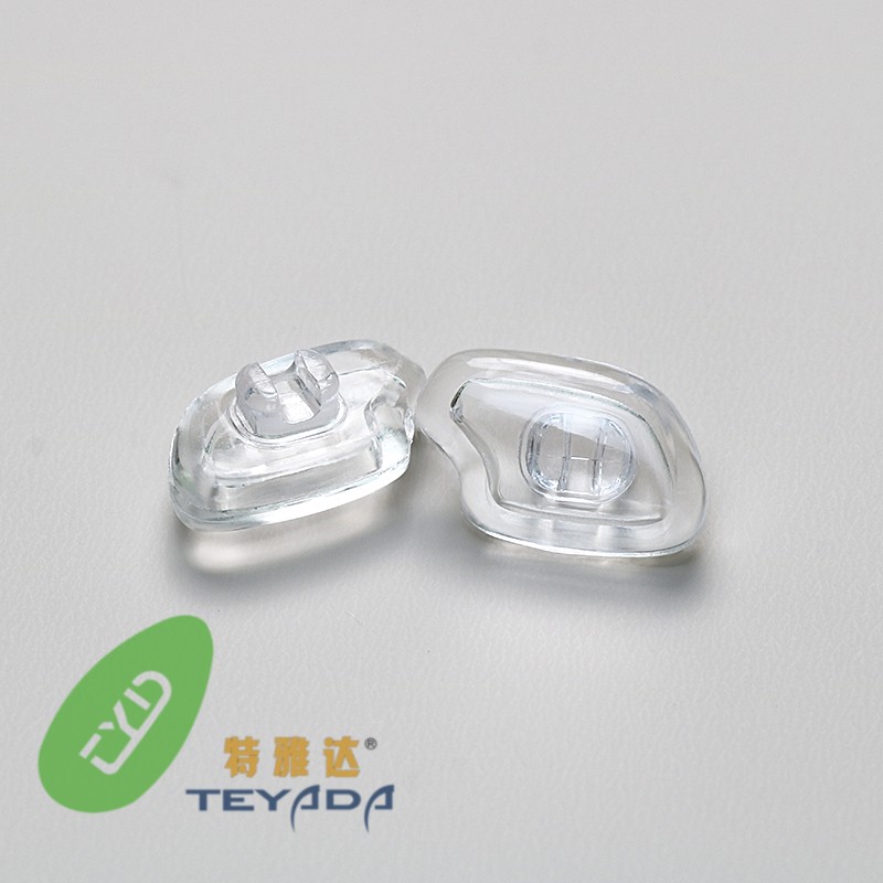 Q-02 Air-Vacuum Rectangle 11.7mm Screw/Clip-ON Nose Pad