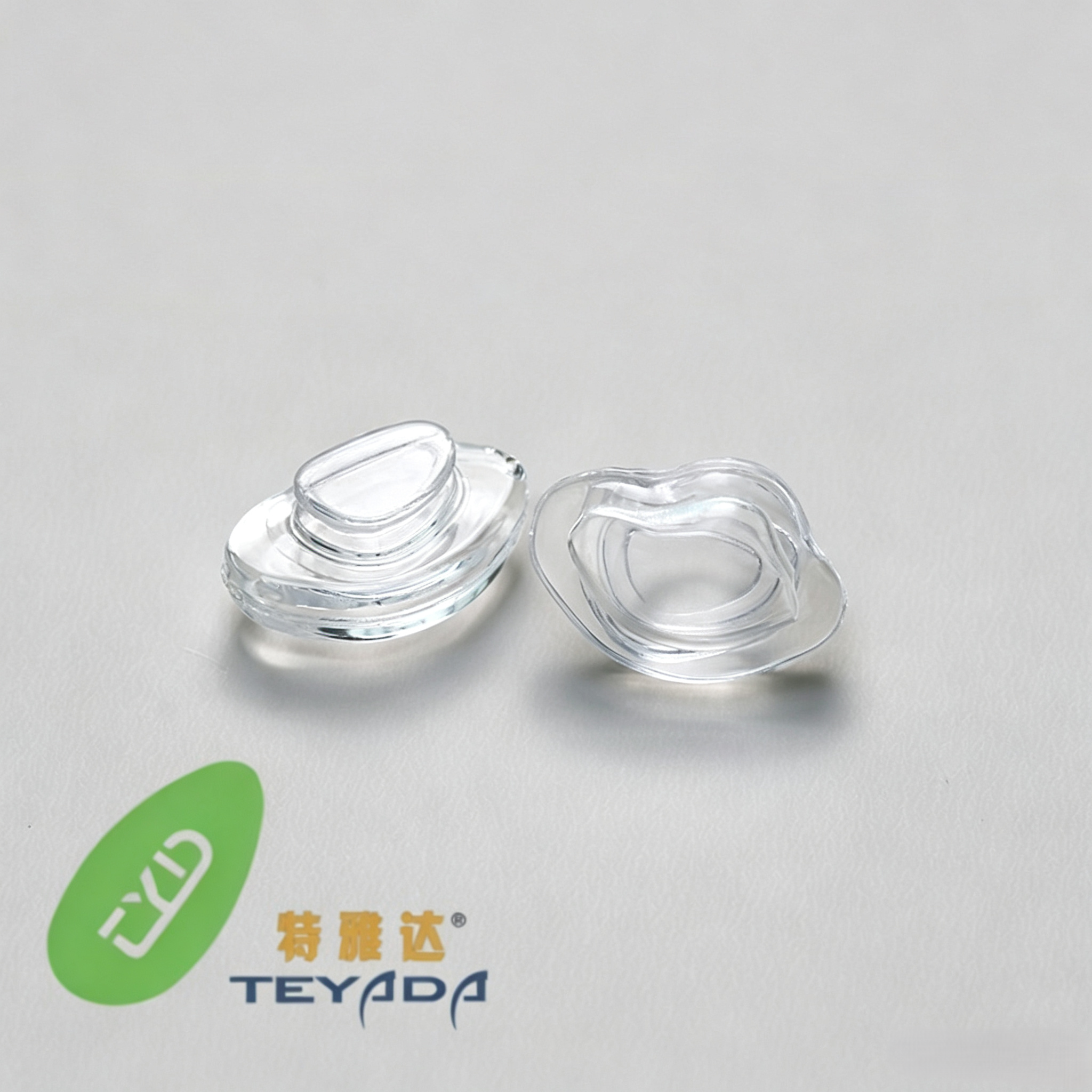 Q-09 Air-Vacuum D-Shape 11.8mm Button-UP Nose Pad