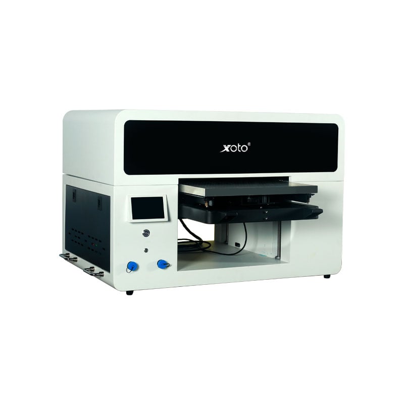 XT 4050Plus Roll Flat UV Printer 40*50cm Dual Nozzle 8 Color For Fabric Glass Cylinder Cup