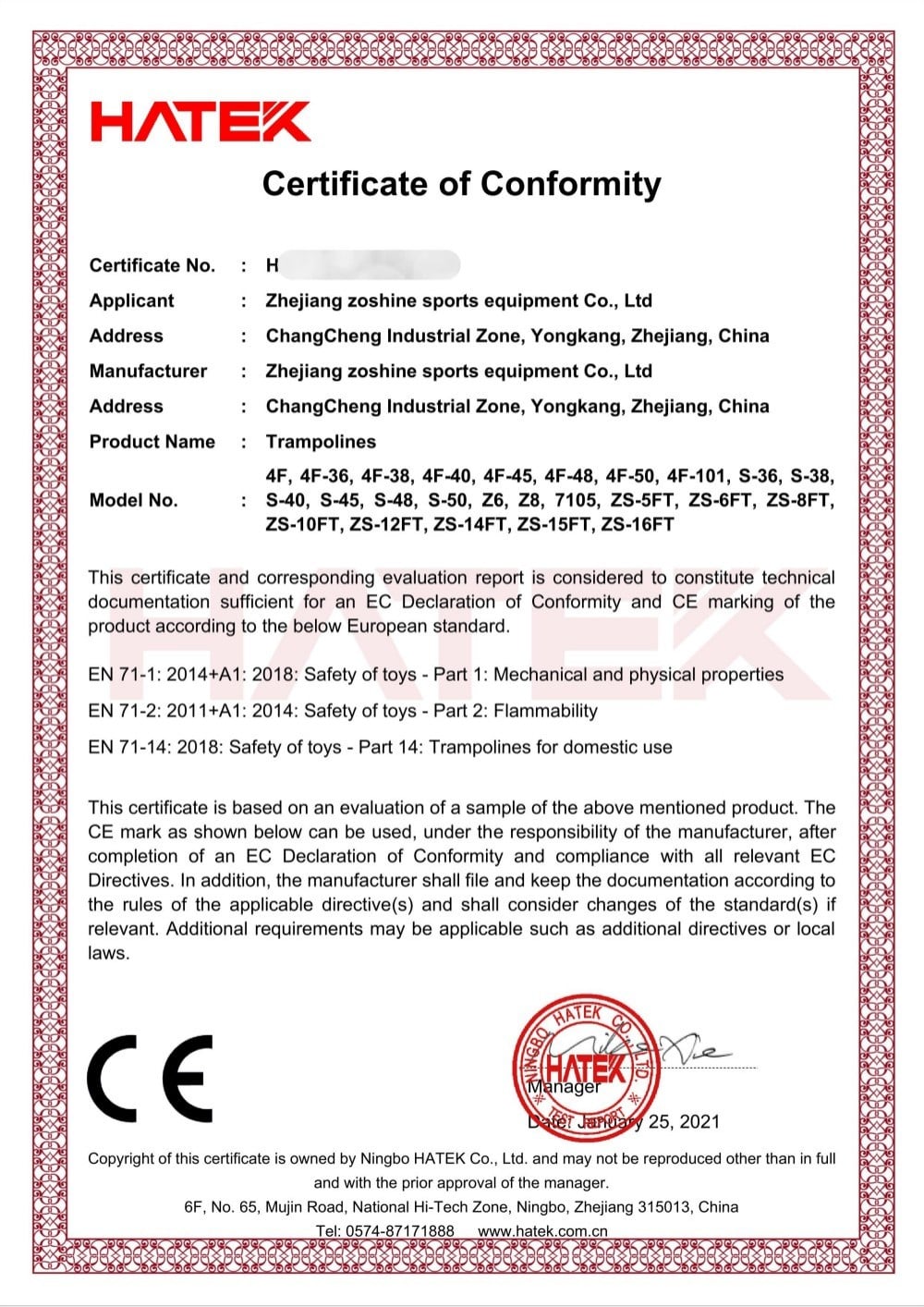Certificate 8