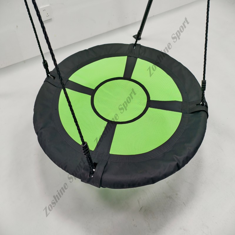 Zoshine Indoor Outdoor Steel Swing Durable Metal Garden Play Toy Saucer Swing