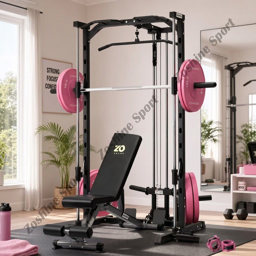 Zoshine Factory Direct Professional Multi Functional Weight Lifting Training V-squat Fitness Machine Squat Rack