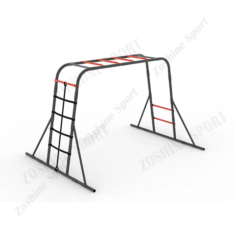 Zoshine Durable Steel Monkey Bars Outdoor Set with Climbing Frame & Swings for Kids & Adults-Park Safety Equipment