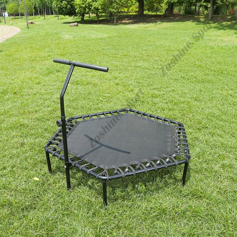 Zoshine Heavy Duty Indoor Fitness Trampoline with Adjustable Foam Handle