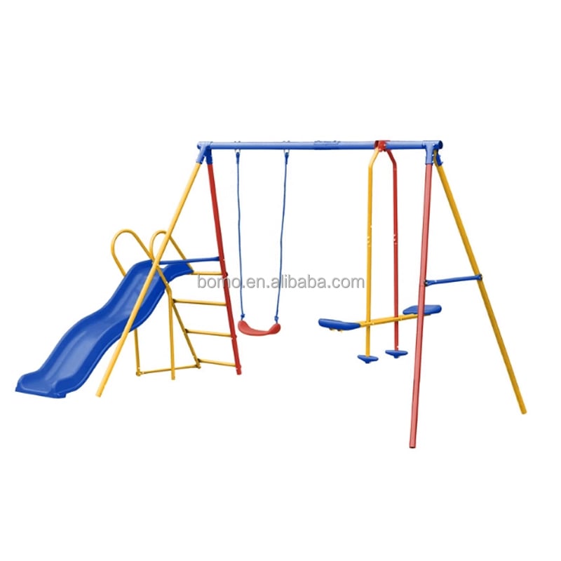 Zoshine Safe Kids Outdoor Slide and Swing Sets Galvanized Steel Swing Set for Family Entertainment
