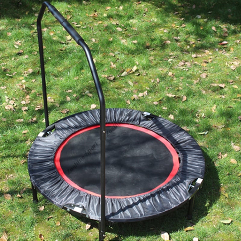 Zoshine Mini Foldable Alloy Steel Frame 40Inch Fitness Trampoline Bungees Foam with Handle Durable for Adults Indoor Use