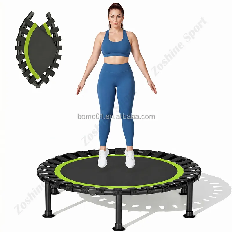 Zoshine Foldable Adult Trampoline with Durable PP Frame Eco-Friendly & Safe Design for Indoor Home Use