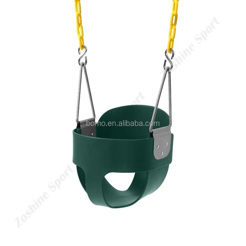 Zoshine Heavy-Duty Infant Bucket Swing Anti-Tilt T-Bar Toddler Swing Seat Safe Chain for Indoor Backyard Play