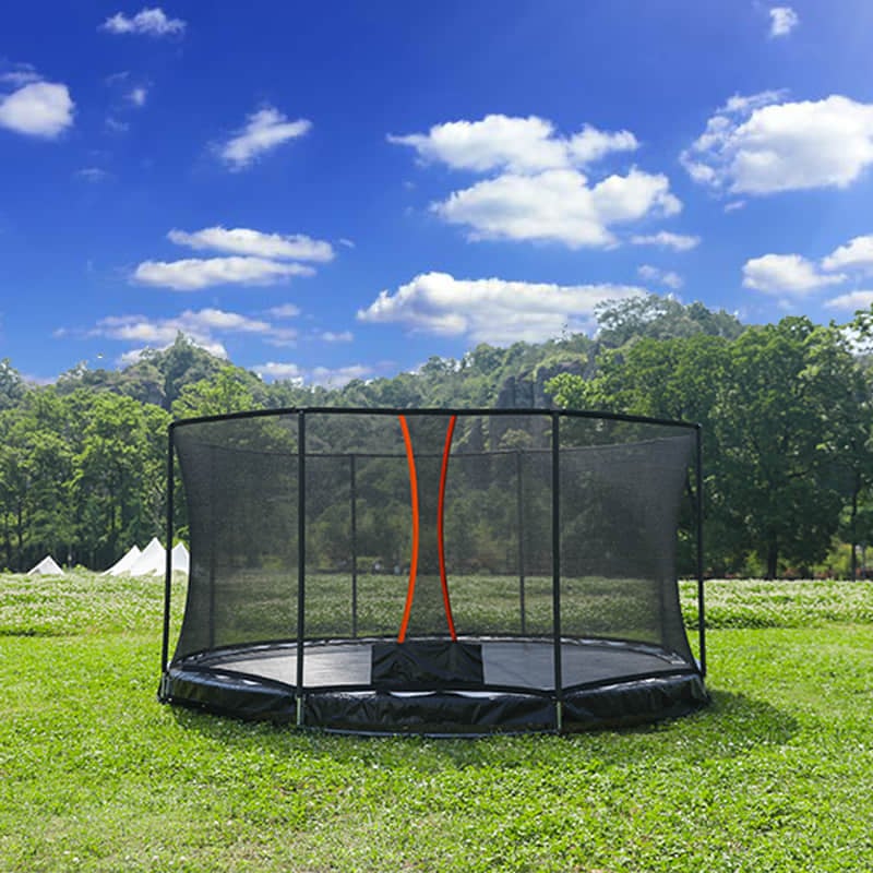 Zoshine 14FT Inground Trampoline with Safety Net for Kids & Adults
