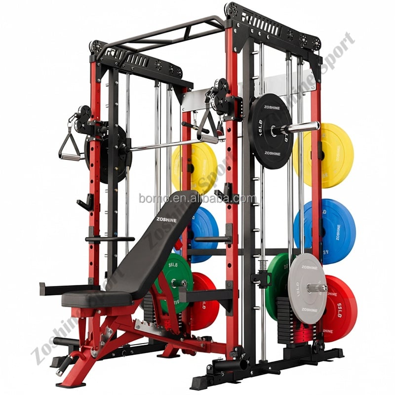 Zoshine Comprehensive Strength Training Gym Machine Steel Smith Multi-Function Station