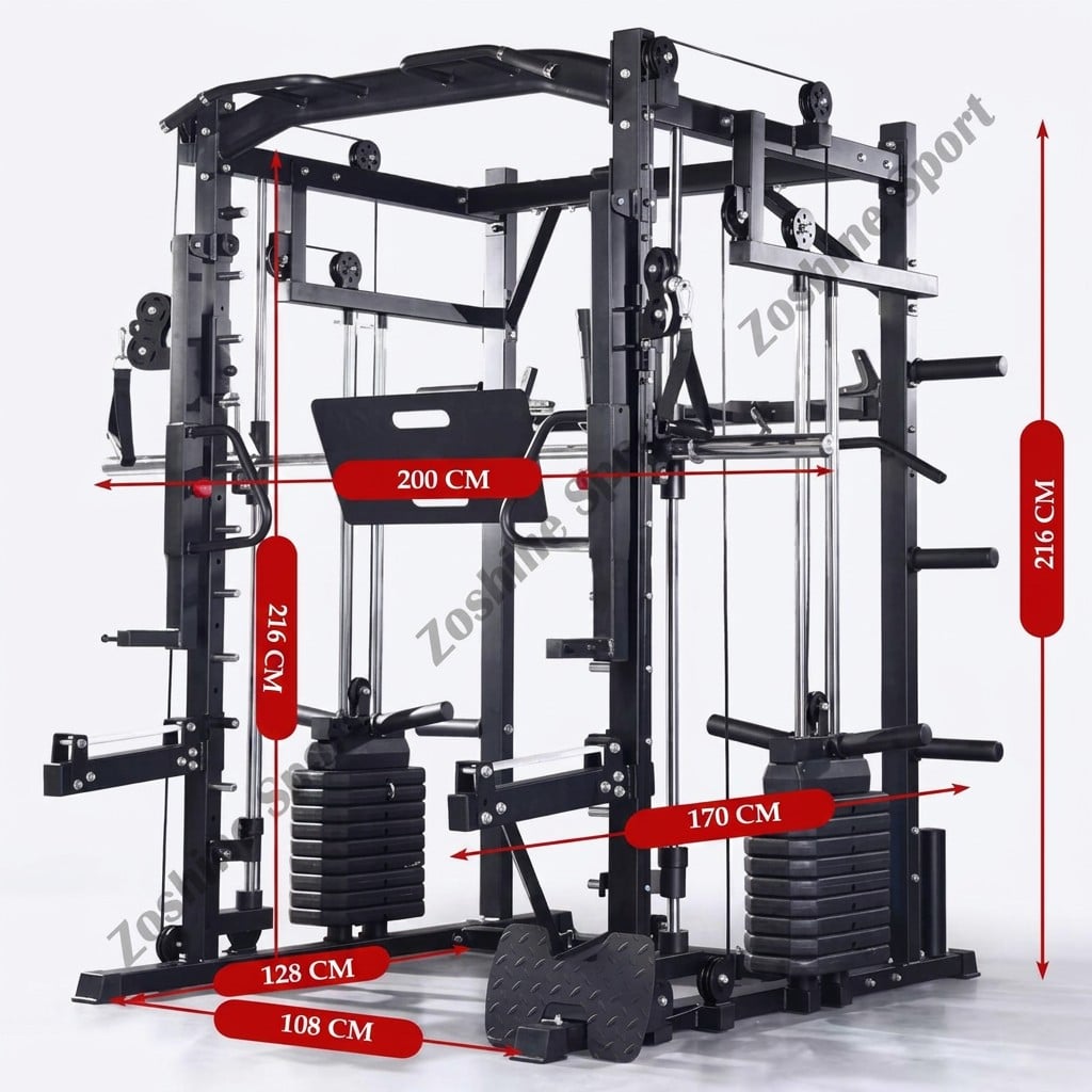 Zoshine Home Fitness Smith Machine Strength Integrated Training Equipment Set Combination Home Fitness Multi-Functional