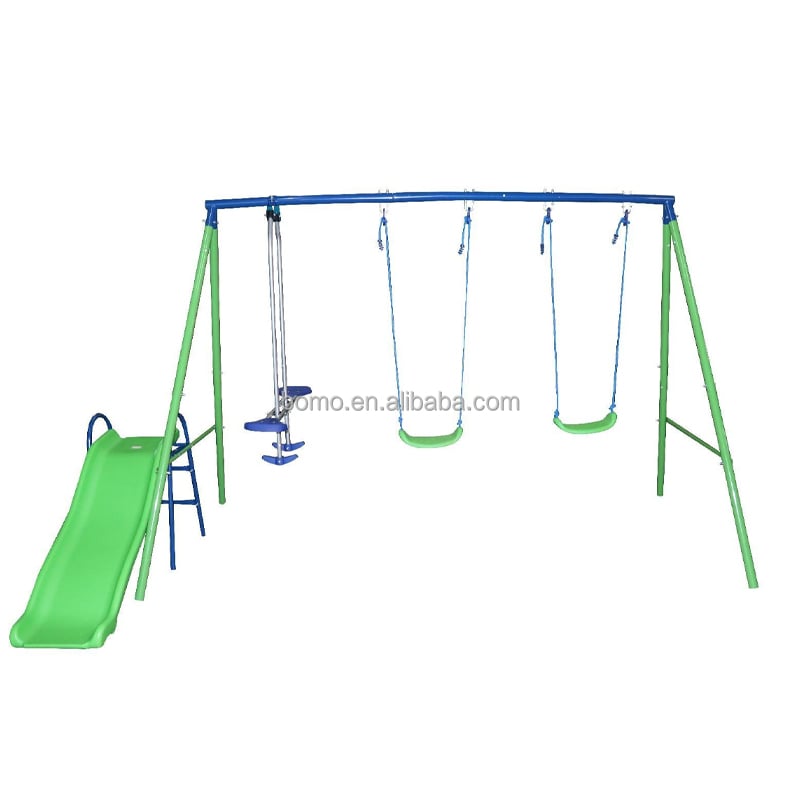 Zoshine Swing and Slide Set Outdoor Children's Play Sliding and Swing Set for Backyard