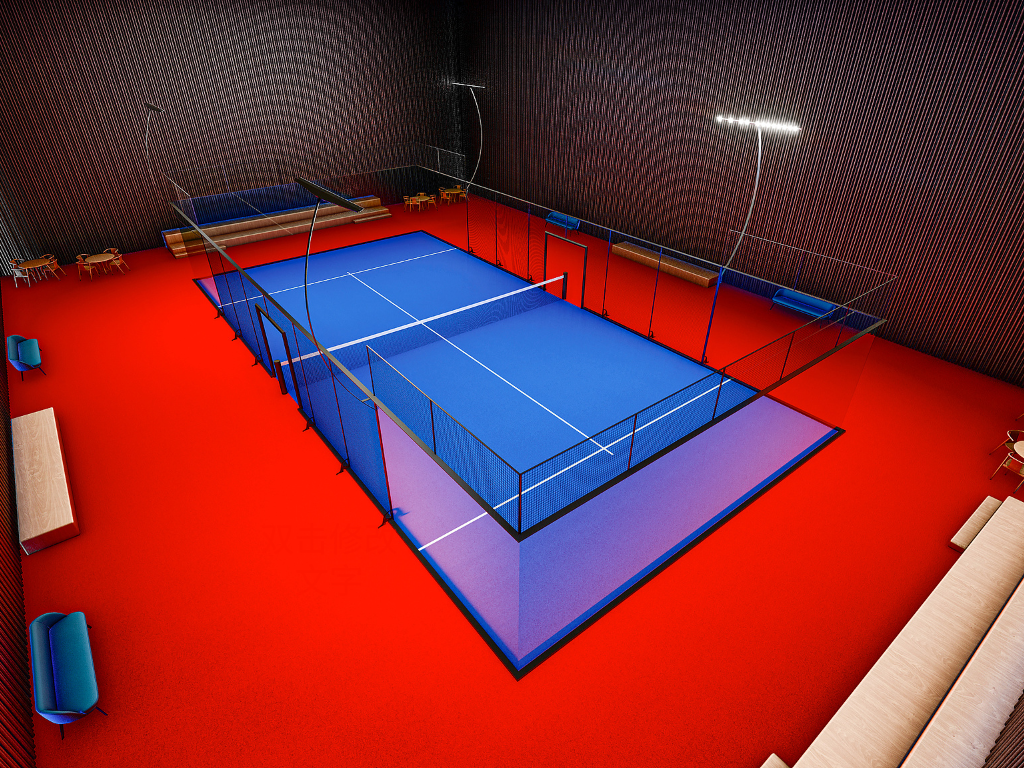 Court de padel professionnel pour arène intérieure de la série